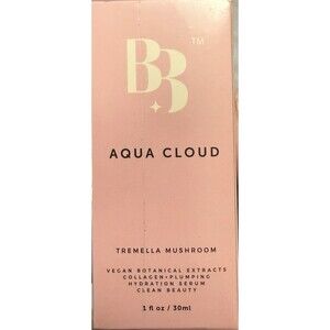 NIB Bijou Bijou Aqua Cloud Tremella Mushroom Hydration Serum Vegan 1oz Sealed